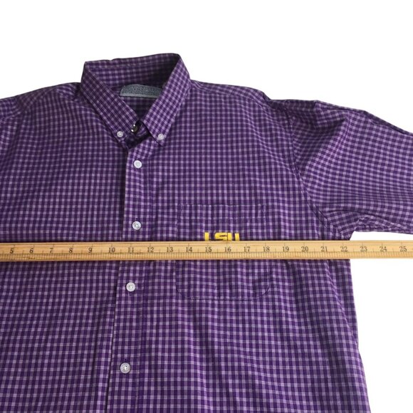 Louisiana State Tigers Shirt Mens Large Purple NCAA College LSU Button Down - Picture 11 of 14